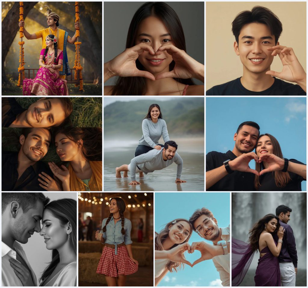 New 10 Couple DP AI Prompts for Stylish Profile Pictures with Modern Aesthetic