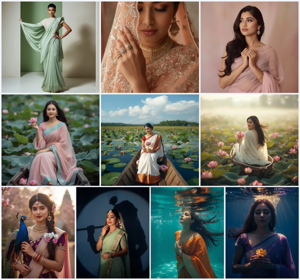 New 10 Saree for Maternity AI Prompts for Graceful Pregnancy Portraits